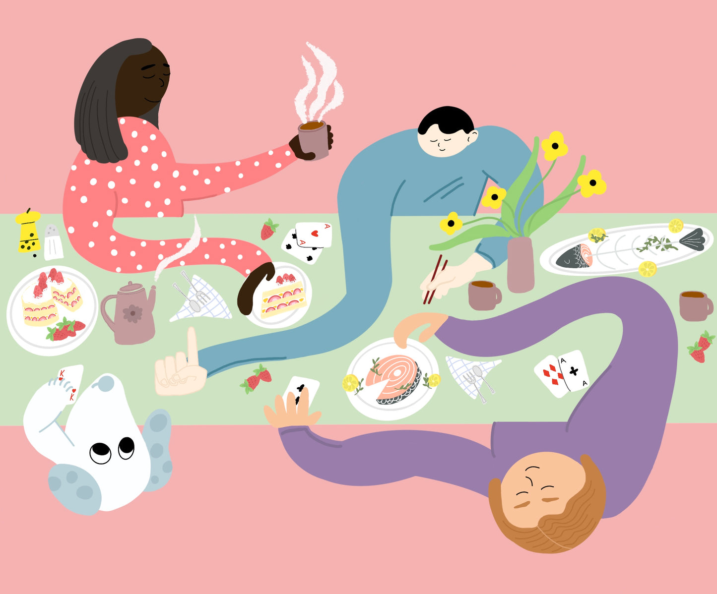 Pastel Plates Print